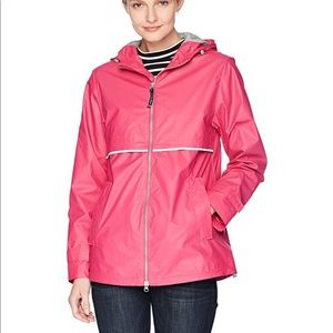 Charles River - New Englander rain jacket Hot Pink